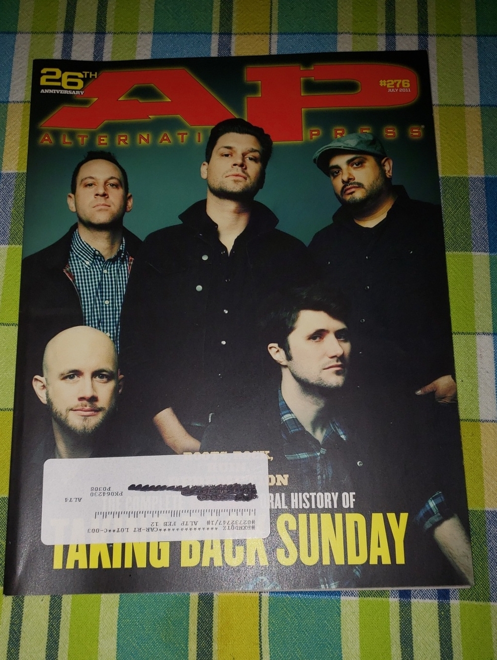 3/$15 Alternative Press Issue #276 JUL 2011 Taking Back Sunday Cover